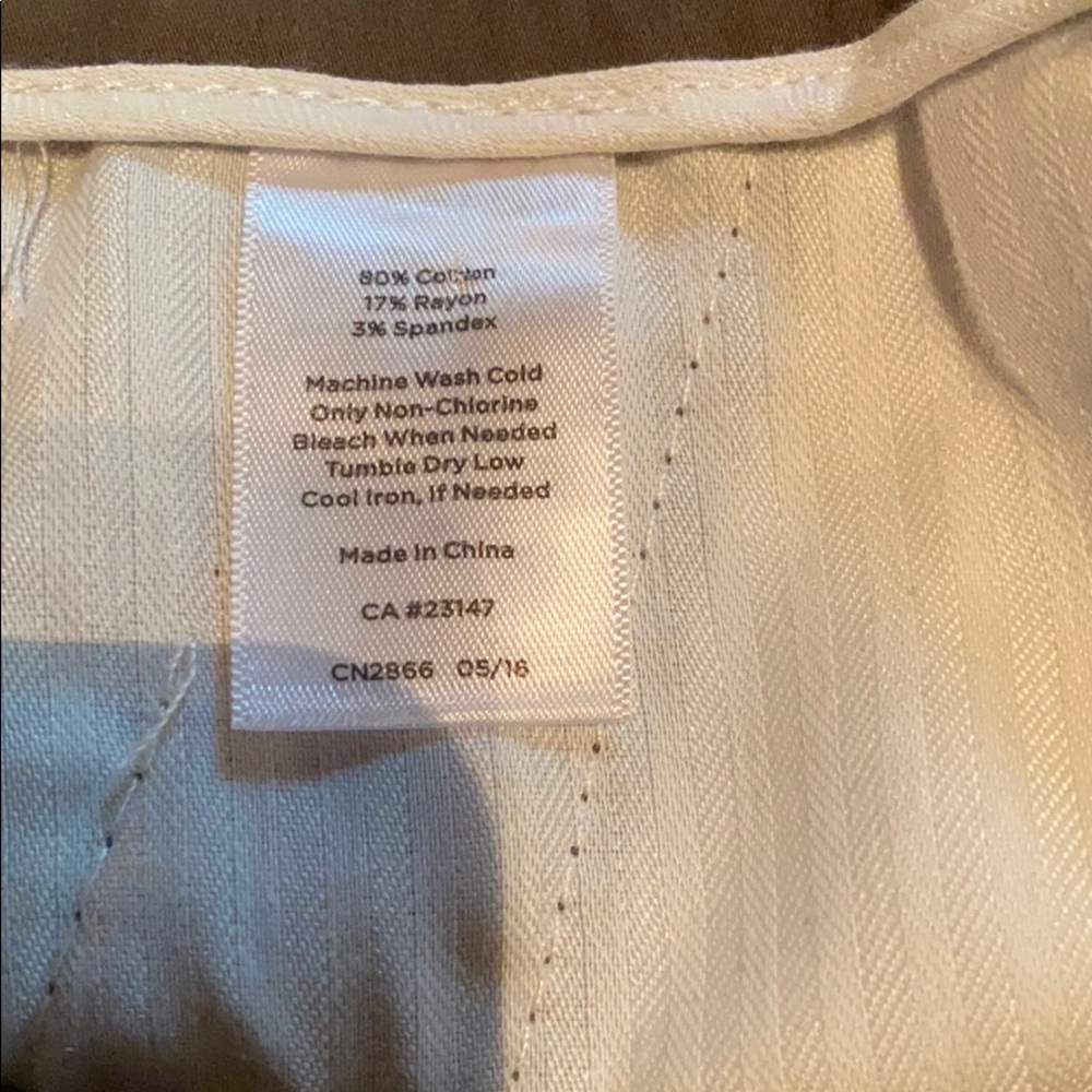 COPY - Talbots Olive Green Straight Leg Pants Size 14 - Picture 6 of 6